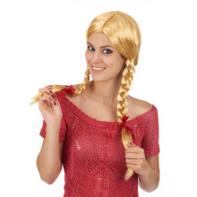 Blonde pigtails schoolgirl wig for women