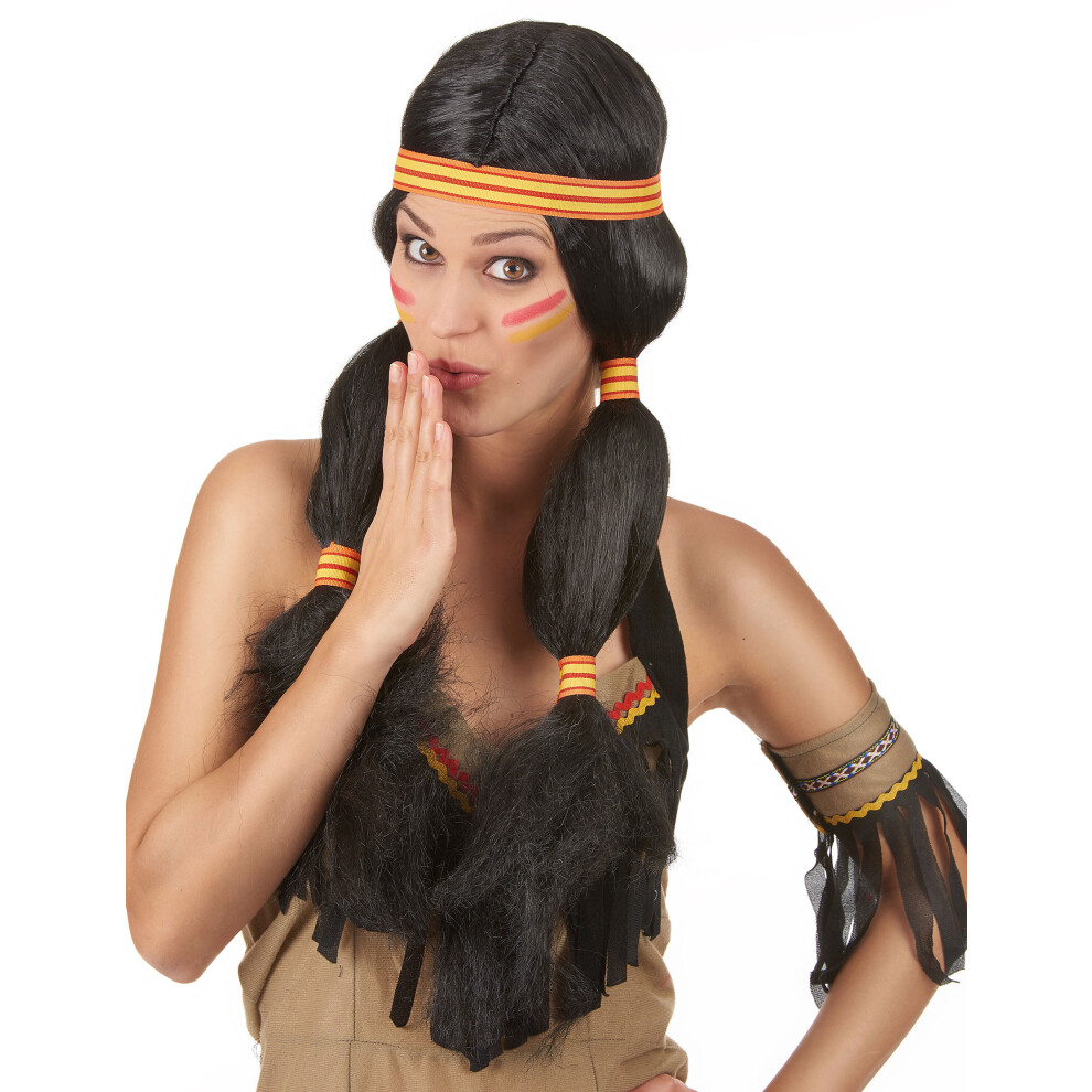 Rubies Unisex Black Indian Women's Wig