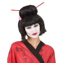 Black Geisha wig for women