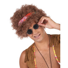 Men's Afro Hippie Wig
