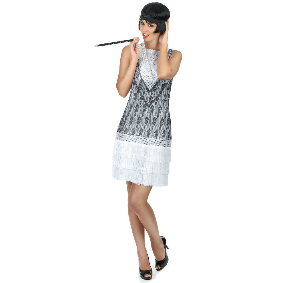 Rubies (Xl) Charleston Costume For Women White