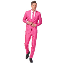 (XXL (EU 60-62)) Mr. Solid suit in pink for men Suitmeister