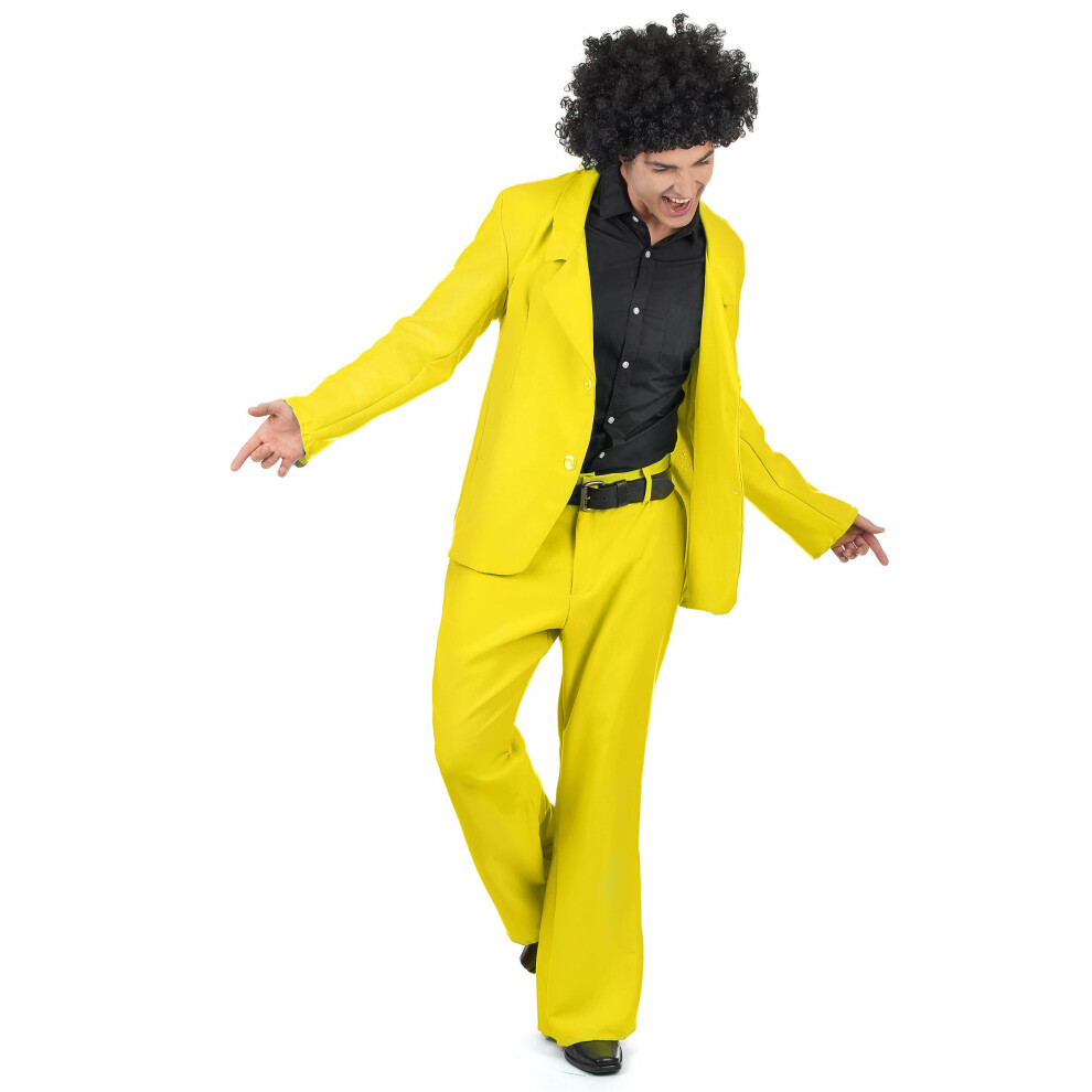 Rubies (M / L) Adult Disco Costume Yellow