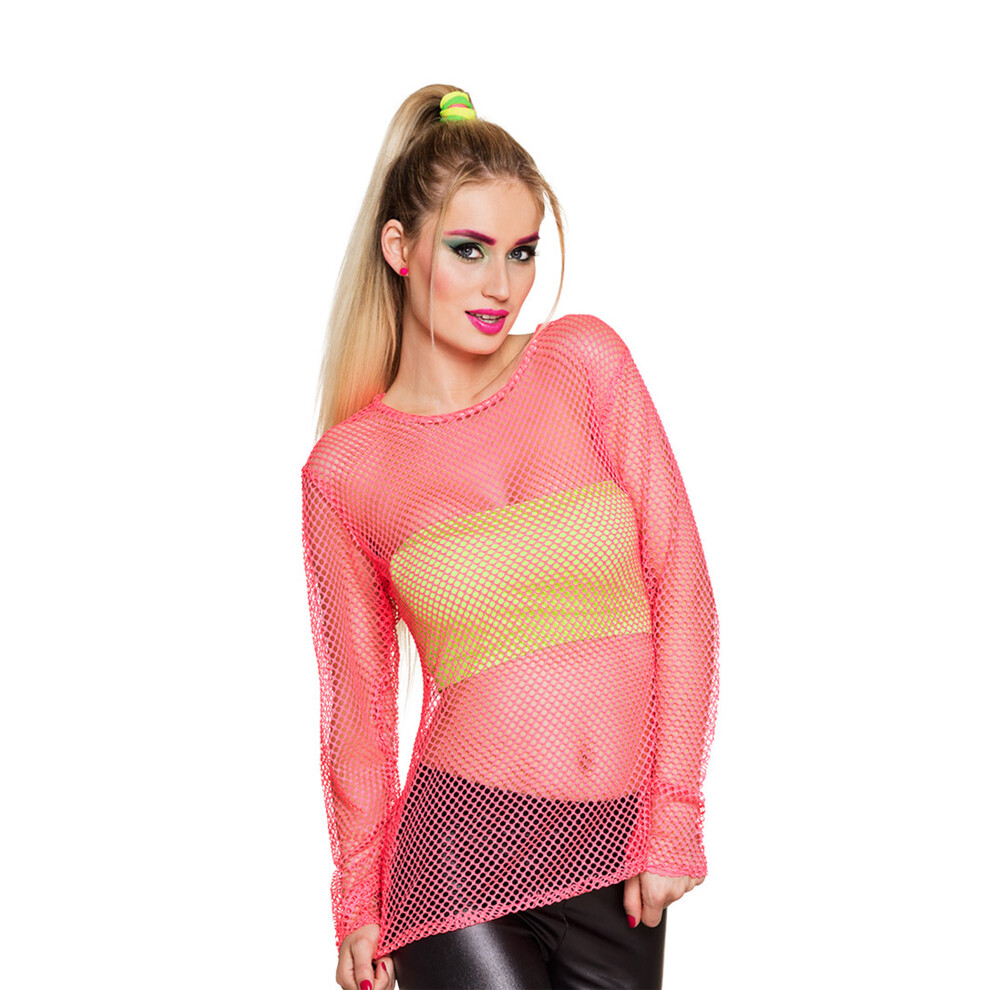 Rubies Women's 80S Neon T-Shirt Pink