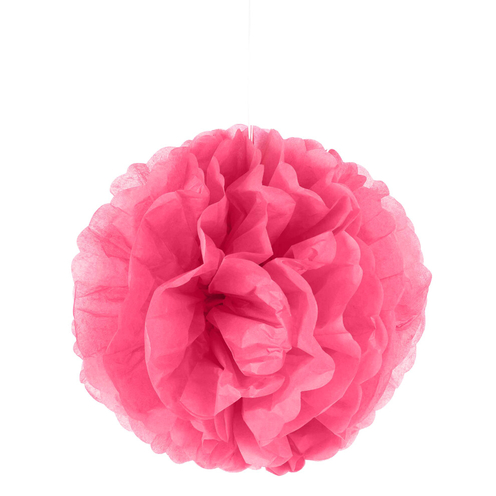 Rubies Paper Hanging Pompom 35 Cm Fuchsia