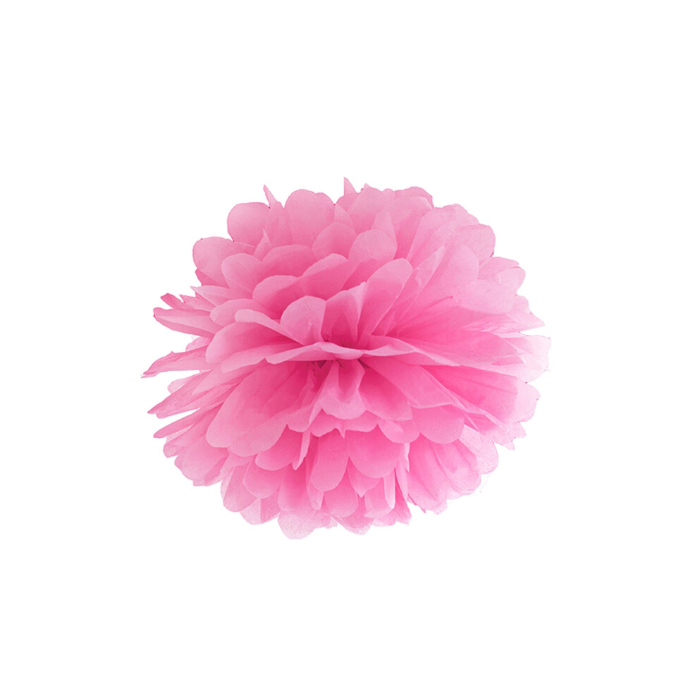 25cm fuchsia paper hanging pompom