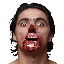 Fake Severed Mouth Injury Adult Halloween