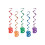 Rubies 5 Multicolored 18-year-old spiral pendants 1