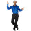 Rubies Men's blue sequin disco shirt 3