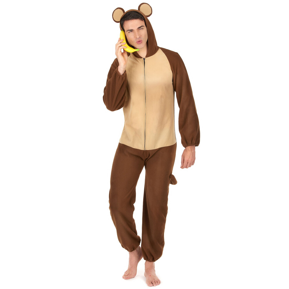 Rubies Monkey Costume For Men Brown/Beige
