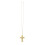 Rubies Women's gold cross necklace 2