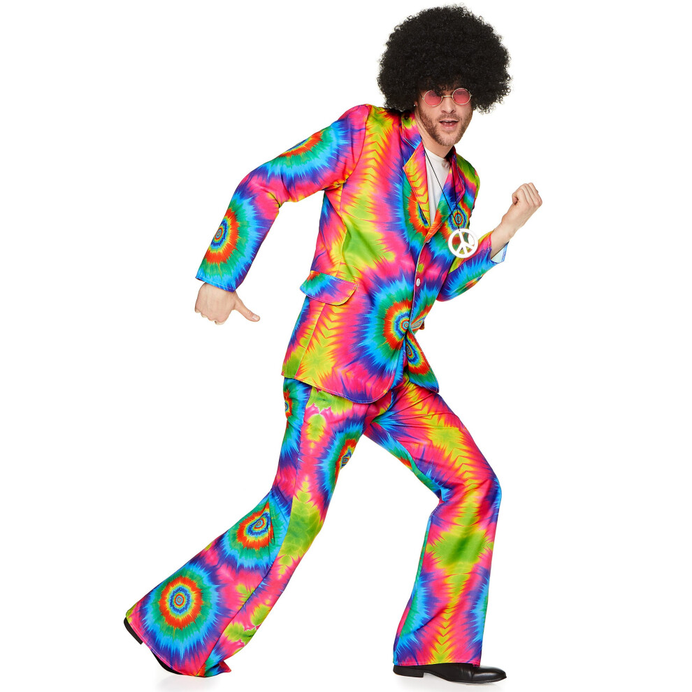 Rubies Men's Psychedelic Hippie Costume