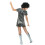 Rubies (XL) Women's silver disco dress costume 3