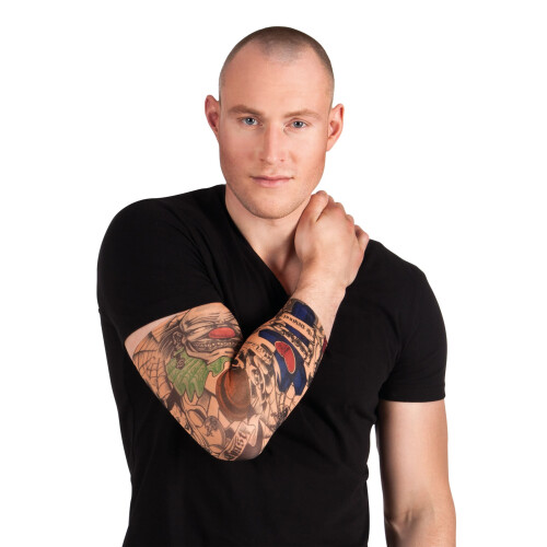 Rubies Adult clown tattoo sleeves