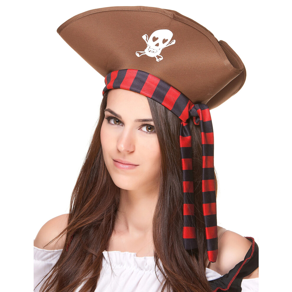 Rubies Adult Pirate Hat Brown