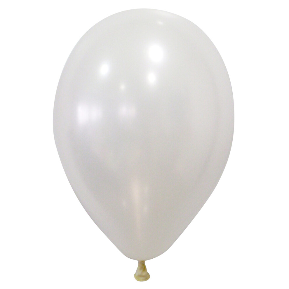 Rubies 50 Metallic Balloons 30 Cm White