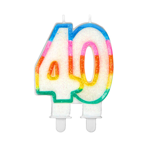 Rubies Birthday candle number 40