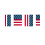 Rubies 10 meter USA pennant garland 1