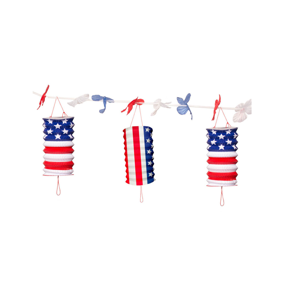 3m USA lantern garland