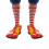 Rubies Adult red and white striped socks 2