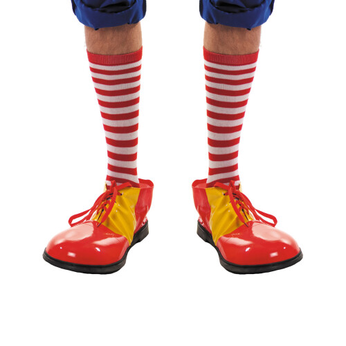 Rubies Adult red and white striped socks 1