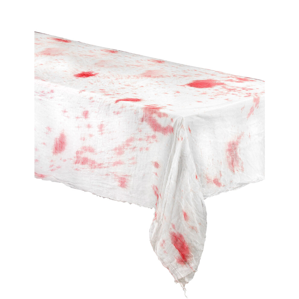 Rubies Bloody Tablecloth 185X140 Cm White