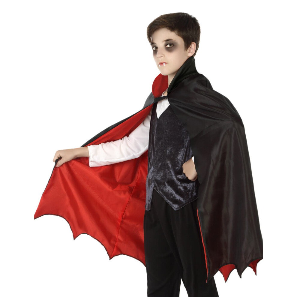 Rubies 66Cm Halloween Boy's Vampire Cape Black/Red