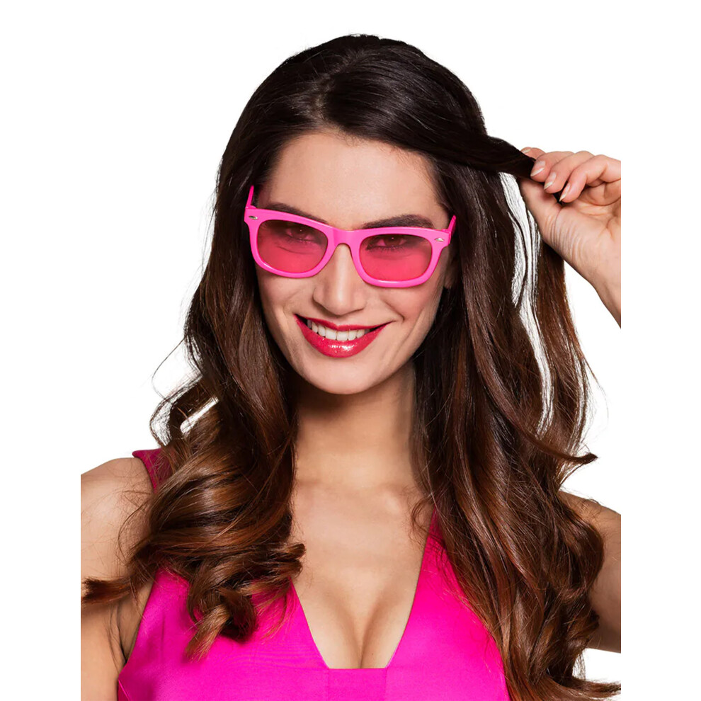 Rubies Adult 80S Neon Glasses Pink