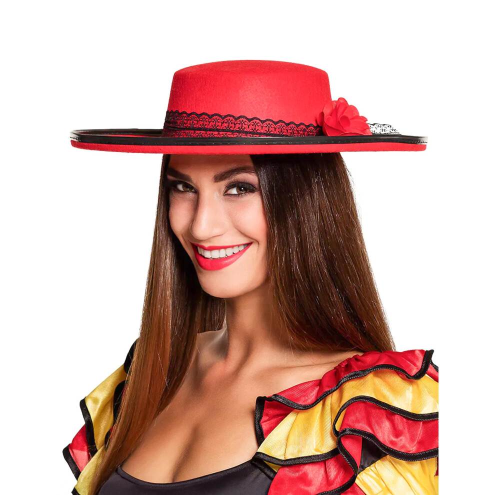 Rubies Spanish Dancer Hat For Women Red