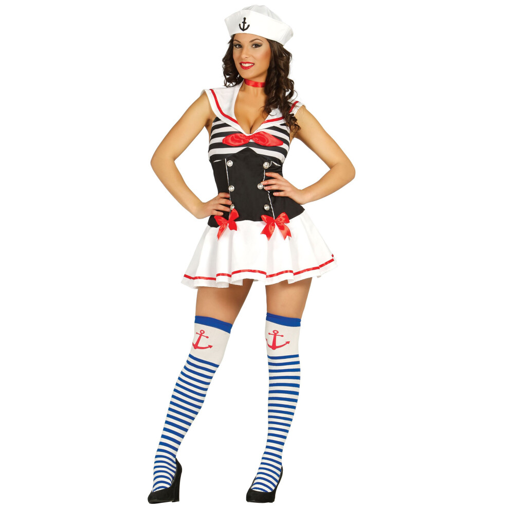 Rubies (L (42-44)) Sexy Black And Red Sailor Costume For Women Black,Red