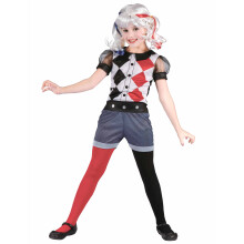 (L 10-12 years (130-140 cm)) Harlequin heroine costume for girls