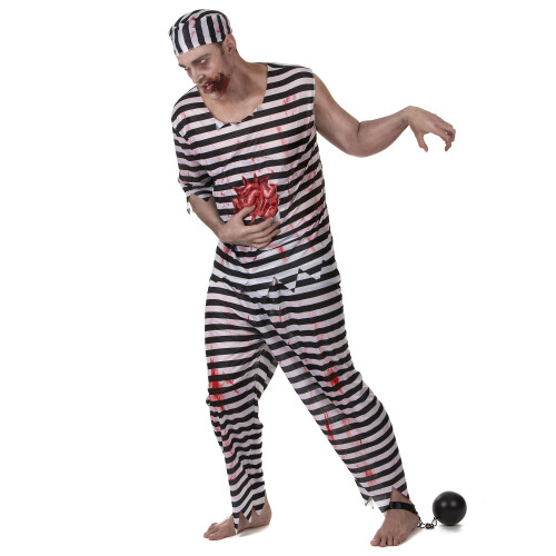 Rubies (XL) Scary Zombie Prisoner Costume for Men 1