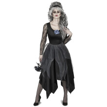 (M) Dark bride lace costume for women