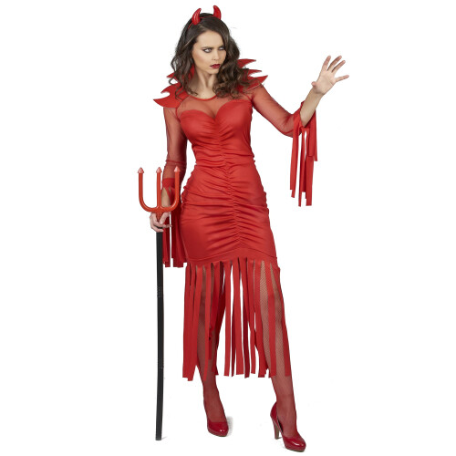 Rubies (M) Women's fire demon costume 1