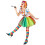 Rubies (L) Women's multicolored paint clown costume 2