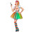 Rubies (L) Women's multicolored paint clown costume 1