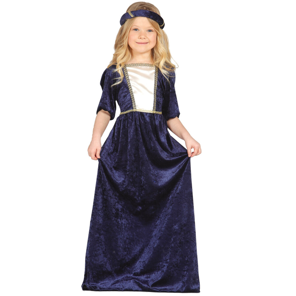 Rubies Medieval Lady Costume For Girls Blue