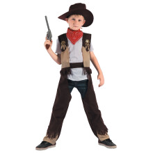 (XS 3-4 years (92-104 cm)) Cowboy rodeo costume for boys