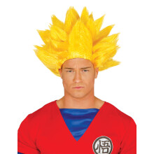 Adult yellow manga wig