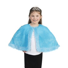 Girls' Blue Plush Cape