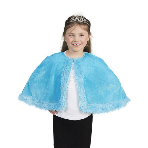 Rubies Girls' Blue Plush Cape
