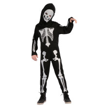 (XS 3-4 years (92-104 cm)) Articulated skeleton costume for children