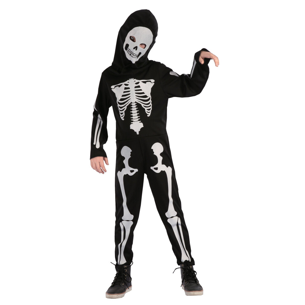 Rubies (Xs 3-4 Years (92-104 Cm)) Articulated Skeleton Costume For Children Black