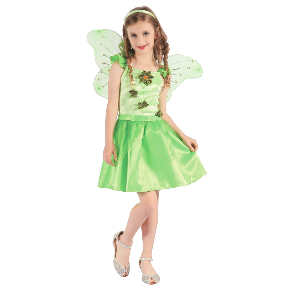 Rubies (S 4-6 Years (110-120 Cm)) Fairy Costume For Girls Green