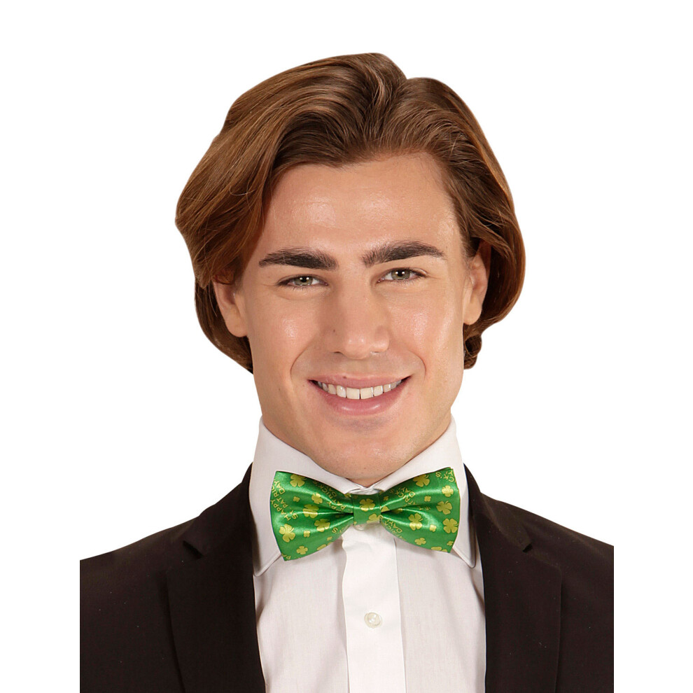 Rubies Bow Tie With Shamrocks For Adults For Saint Patrick's Day Green