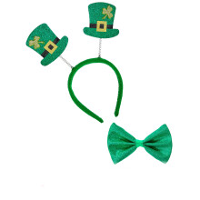 Adult Saint Patrick's Day Headband and Bow Tie Kit