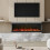 Living And Home (60inch) 3 Side Electric Fire Wall Mounted or Recessed Fireplace with Remote Control 1