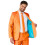Rubies (XL (EU 56-58)) Mr. Solid orange suit for men Suitmeister 3