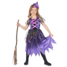 (XS 3-4 years (92-104 cm)) Stardust witch costume for girls