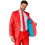 Rubies (M (EU 48-50)) Mr. Solid red suit for men Suitmeister 3